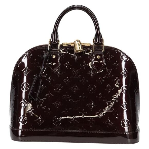 Louis Vuitton Handbags - Louis Vuitton Alma Burgundy Patent Leather Handbag (Pre-Owned)